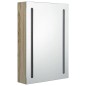 vidaXL LED-Bad-Spiegelschrank Eichenoptik 50x13x70 cm vidaXL LED-Bad-Spiegelschrank Eichenoptik 50x13x70 cm