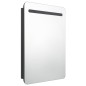 vidaXL LED-Bad-Spiegelschrank Glänzendes Schwarz 60x11x80 cm vidaXL LED-Bad-Spiegelschrank Glänzendes Schwarz 60x11x80 cm