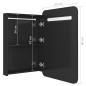 vidaXL LED-Bad-Spiegelschrank Glänzendes Schwarz 60x11x80 cm vidaXL LED-Bad-Spiegelschrank Glänzendes Schwarz 60x11x80 cm