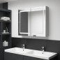vidaXL LED-Spiegelschrank fürs Bad Betongrau 80x12x68 cm vidaXL LED-Spiegelschrank fürs Bad Betongrau 80x12x68 cm