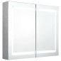 vidaXL LED-Spiegelschrank fürs Bad Betongrau 80x12x68 cm vidaXL LED-Spiegelschrank fürs Bad Betongrau 80x12x68 cm