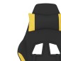 Gaming-Stuhl mit Massagefunktion Schwarz und Gelb Stoff Gaming-Stuhl mit Massagefunktion Schwarz und Gelb Stoff