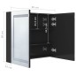 vidaXL LED-Spiegelschrank fürs Bad Glänzend Schwarz 80x12x68 cm vidaXL LED-Spiegelschrank fürs Bad Glänzend Schwarz 80x12x68 cm