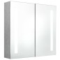 vidaXL LED-Bad-Spiegelschrank Betongrau 62x14x60 cm vidaXL LED-Bad-Spiegelschrank Betongrau 62x14x60 cm