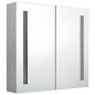 vidaXL LED-Bad-Spiegelschrank Betongrau 62x14x60 cm vidaXL LED-Bad-Spiegelschrank Betongrau 62x14x60 cm