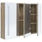 vidaXL LED-Bad-Spiegelschrank 89x14x62 cm Eichen-Optik vidaXL LED-Bad-Spiegelschrank 89x14x62 cm Eichen-Optik