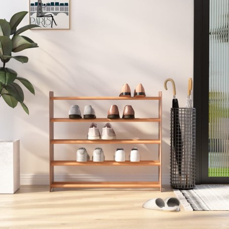 vidaXL Schuhregal Braun 90x24x81 cm Holzwerkstoff