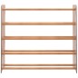 vidaXL Schuhregal Braun 90x24x81 cm Holzwerkstoff vidaXL Schuhregal Braun 90x24x81 cm Holzwerkstoff