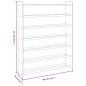 vidaXL Schuhregal Braun 90x24x117 cm Holzwerkstoff vidaXL Schuhregal Braun 90x24x117 cm Holzwerkstoff