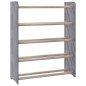 vidaXL Schuhregal Grau 65x24x81 cm Holzwerkstoff vidaXL Schuhregal Grau 65x24x81 cm Holzwerkstoff