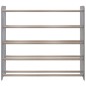 vidaXL Schuhregal Grau 90x24x81 cm Holzwerkstoff vidaXL Schuhregal Grau 90x24x81 cm Holzwerkstoff