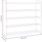 vidaXL Schuhregal Grau 90x24x81 cm Holzwerkstoff vidaXL Schuhregal Grau 90x24x81 cm Holzwerkstoff