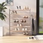 vidaXL Schuhregal Grau 90x24x117 cm Holzwerkstoff vidaXL Schuhregal Grau 90x24x117 cm Holzwerkstoff