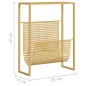 vidaXL Zeitschriftenständer Golden 35x15x45 cm Stahl vidaXL Zeitschriftenständer Golden 35x15x45 cm Stahl