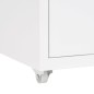 vidaXL Aktenschrank mit Rollen Weiß 28x41x69 cm Metall vidaXL Aktenschrank mit Rollen Weiß 28x41x69 cm Metall