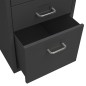 vidaXL Aktenschrank mit Rollen Anthrazit 28x41x69 cm Metall vidaXL Aktenschrank mit Rollen Anthrazit 28x41x69 cm Metall