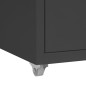 vidaXL Aktenschrank mit Rollen Anthrazit 28x41x69 cm Metall vidaXL Aktenschrank mit Rollen Anthrazit 28x41x69 cm Metall