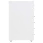 vidaXL Aktenschrank mit Rollen Weiß 28x41x69 cm Metall vidaXL Aktenschrank mit Rollen Weiß 28x41x69 cm Metall