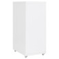 vidaXL Aktenschrank mit Rollen Weiß 28x41x69 cm Metall vidaXL Aktenschrank mit Rollen Weiß 28x41x69 cm Metall