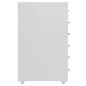 vidaXL Aktenschrank mit Rollen Grau 28x41x69 cm Metall vidaXL Aktenschrank mit Rollen Grau 28x41x69 cm Metall