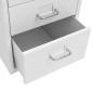vidaXL Aktenschrank mit Rollen Grau 28x41x69 cm Metall vidaXL Aktenschrank mit Rollen Grau 28x41x69 cm Metall