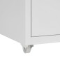 vidaXL Aktenschrank mit Rollen Grau 28x41x69 cm Metall vidaXL Aktenschrank mit Rollen Grau 28x41x69 cm Metall