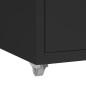 vidaXL Aktenschrank mit Rollen Schwarz 28x41x69 cm Metall vidaXL Aktenschrank mit Rollen Schwarz 28x41x69 cm Metall