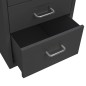 vidaXL Aktenschrank mit Rollen Anthrazit 28x41x69 cm Metall vidaXL Aktenschrank mit Rollen Anthrazit 28x41x69 cm Metall
