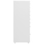 vidaXL Aktenschrank mit Rollen Grau 28x41x109 cm Metall vidaXL Aktenschrank mit Rollen Grau 28x41x109 cm Metall