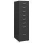 vidaXL Aktenschrank mit Rollen Anthrazit 28x41x109 cm Metall vidaXL Aktenschrank mit Rollen Anthrazit 28x41x109 cm Metall