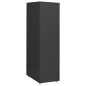 vidaXL Aktenschrank mit Rollen Anthrazit 28x41x109 cm Metall vidaXL Aktenschrank mit Rollen Anthrazit 28x41x109 cm Metall