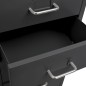 vidaXL Aktenschrank mit Rollen Anthrazit 28x41x109 cm Metall vidaXL Aktenschrank mit Rollen Anthrazit 28x41x109 cm Metall