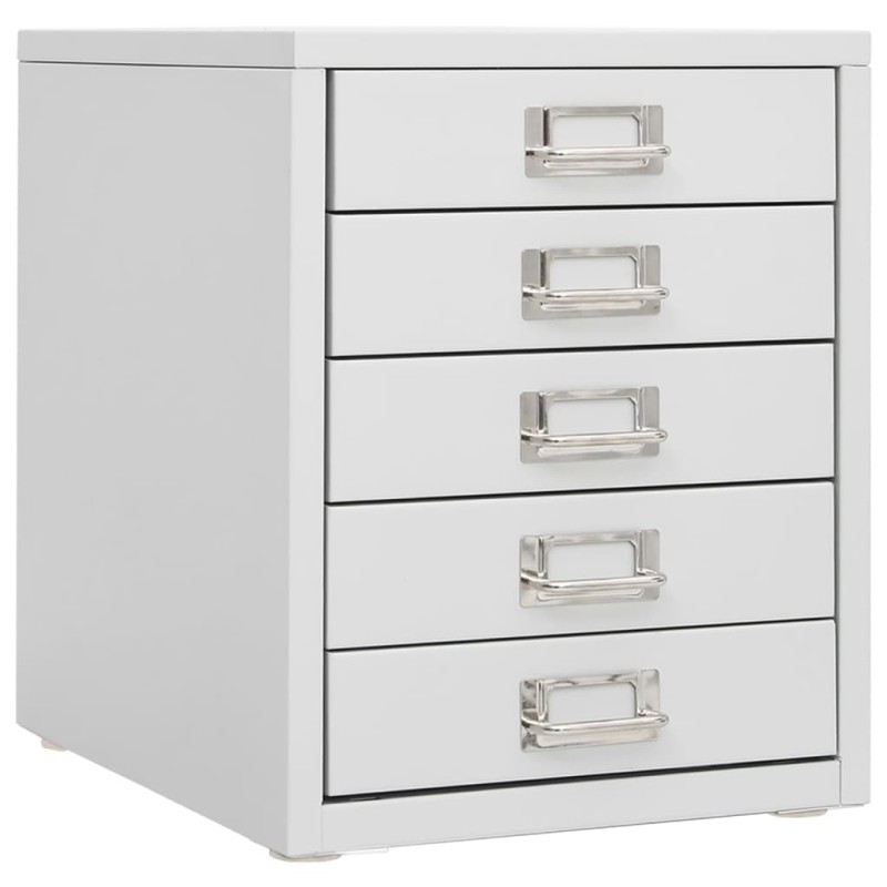 vidaXL Büroschrank Grau 28x35x35 cm Metall vidaXL Büroschrank Grau 28x35x35 cm Metall
