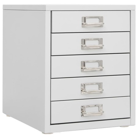 vidaXL Büroschrank Grau 28x35x35 cm Metall 