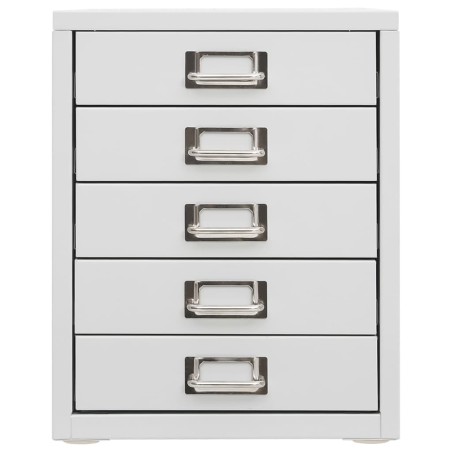vidaXL Büroschrank Grau 28x35x35 cm Metall 