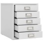 vidaXL Büroschrank Grau 28x35x35 cm Metall vidaXL Büroschrank Grau 28x35x35 cm Metall