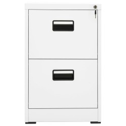 vidaXL Aktenschrank Weiß 46x62x72,5 cm Stahl