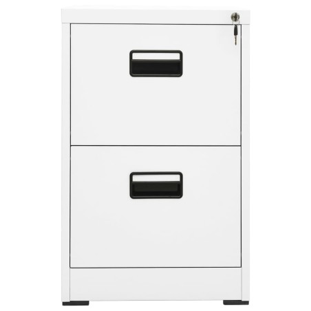vidaXL Aktenschrank Weiß 46x62x72,5 cm Stahl