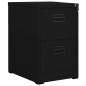 vidaXL Aktenschrank Schwarz 46x62x72,5 cm Stahl vidaXL Aktenschrank Schwarz 46x62x72,5 cm Stahl