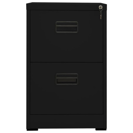 vidaXL Aktenschrank Schwarz 46x62x72,5 cm Stahl