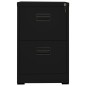 vidaXL Aktenschrank Schwarz 46x62x72,5 cm Stahl vidaXL Aktenschrank Schwarz 46x62x72,5 cm Stahl