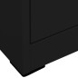 vidaXL Aktenschrank Schwarz 46x62x72,5 cm Stahl vidaXL Aktenschrank Schwarz 46x62x72,5 cm Stahl