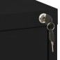 vidaXL Aktenschrank Schwarz 46x62x72,5 cm Stahl vidaXL Aktenschrank Schwarz 46x62x72,5 cm Stahl