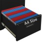 vidaXL Aktenschrank Schwarz 46x62x72,5 cm Stahl vidaXL Aktenschrank Schwarz 46x62x72,5 cm Stahl
