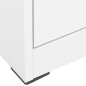 vidaXL Aktenschrank Weiß 46x62x102,5 cm Stahl vidaXL Aktenschrank Weiß 46x62x102,5 cm Stahl