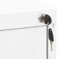 vidaXL Aktenschrank Weiß 46x62x102,5 cm Stahl vidaXL Aktenschrank Weiß 46x62x102,5 cm Stahl