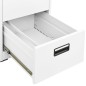 vidaXL Aktenschrank Weiß 46x62x102,5 cm Stahl vidaXL Aktenschrank Weiß 46x62x102,5 cm Stahl