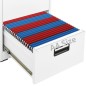 vidaXL Aktenschrank Weiß 46x62x102,5 cm Stahl vidaXL Aktenschrank Weiß 46x62x102,5 cm Stahl