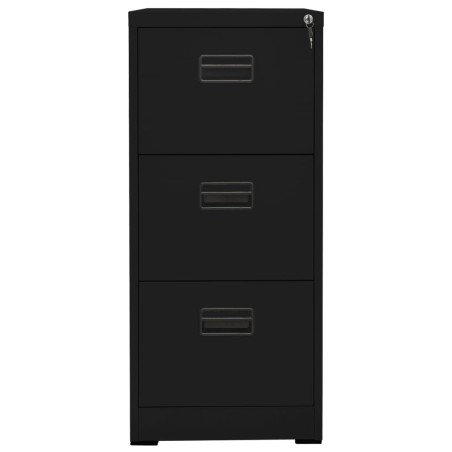 vidaXL Aktenschrank Schwarz 46x62x102,5 cm Stahl