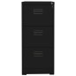 vidaXL Aktenschrank Schwarz 46x62x102,5 cm Stahl vidaXL Aktenschrank Schwarz 46x62x102,5 cm Stahl